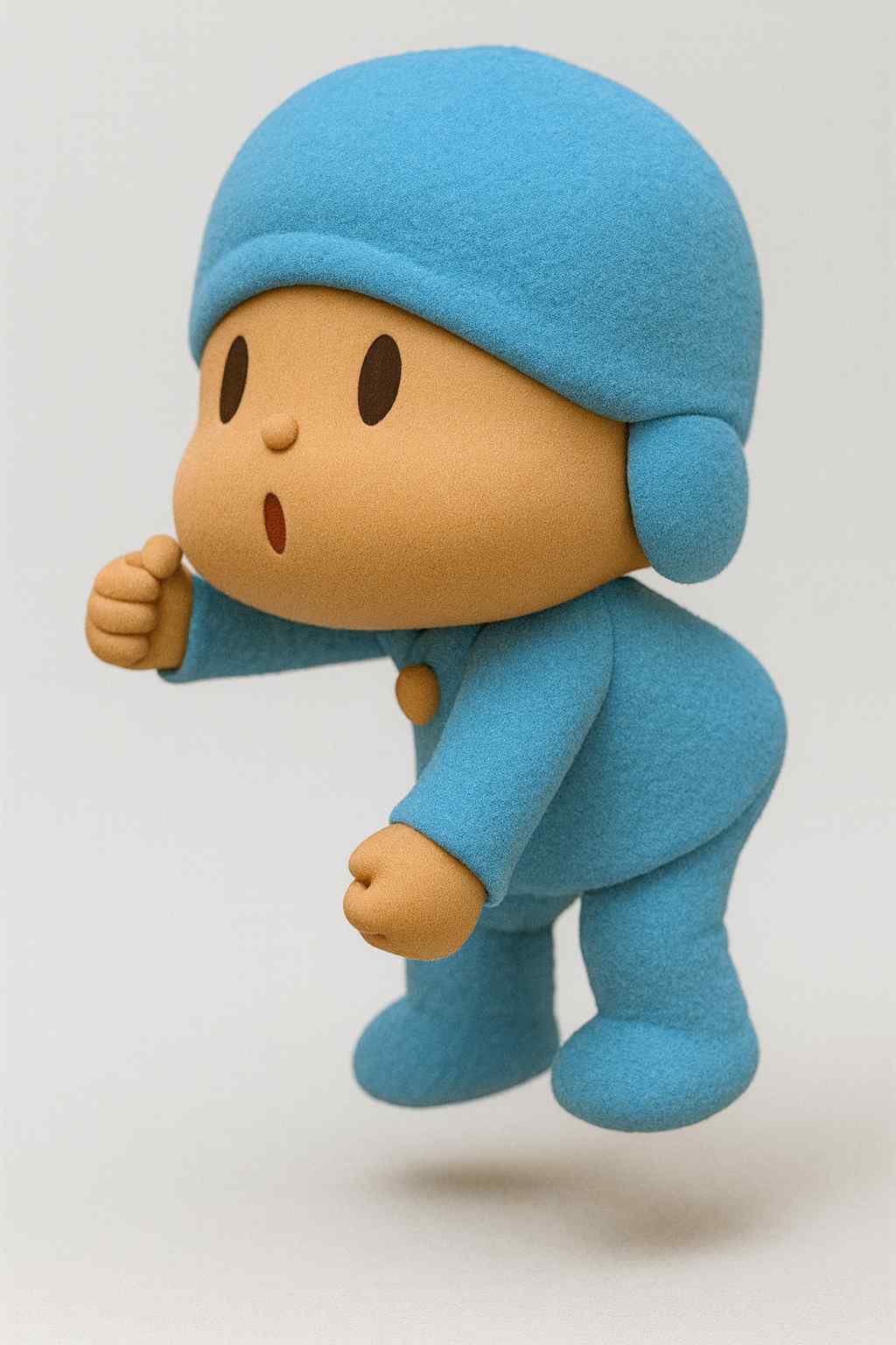 Pocoyo Dancing Boy Jump Pose Figure Doll