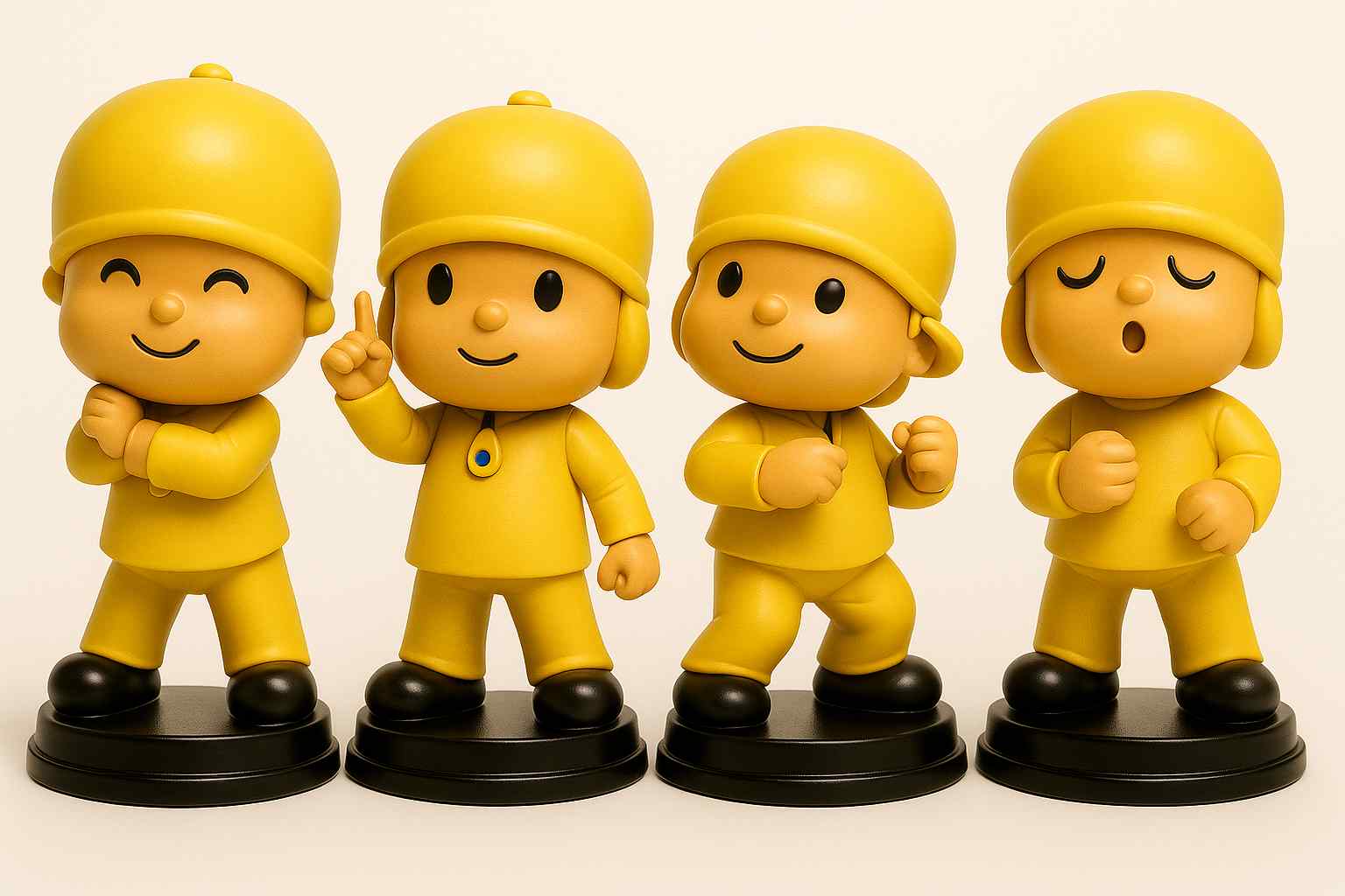 4 set Bobble Head Dashboard Doll