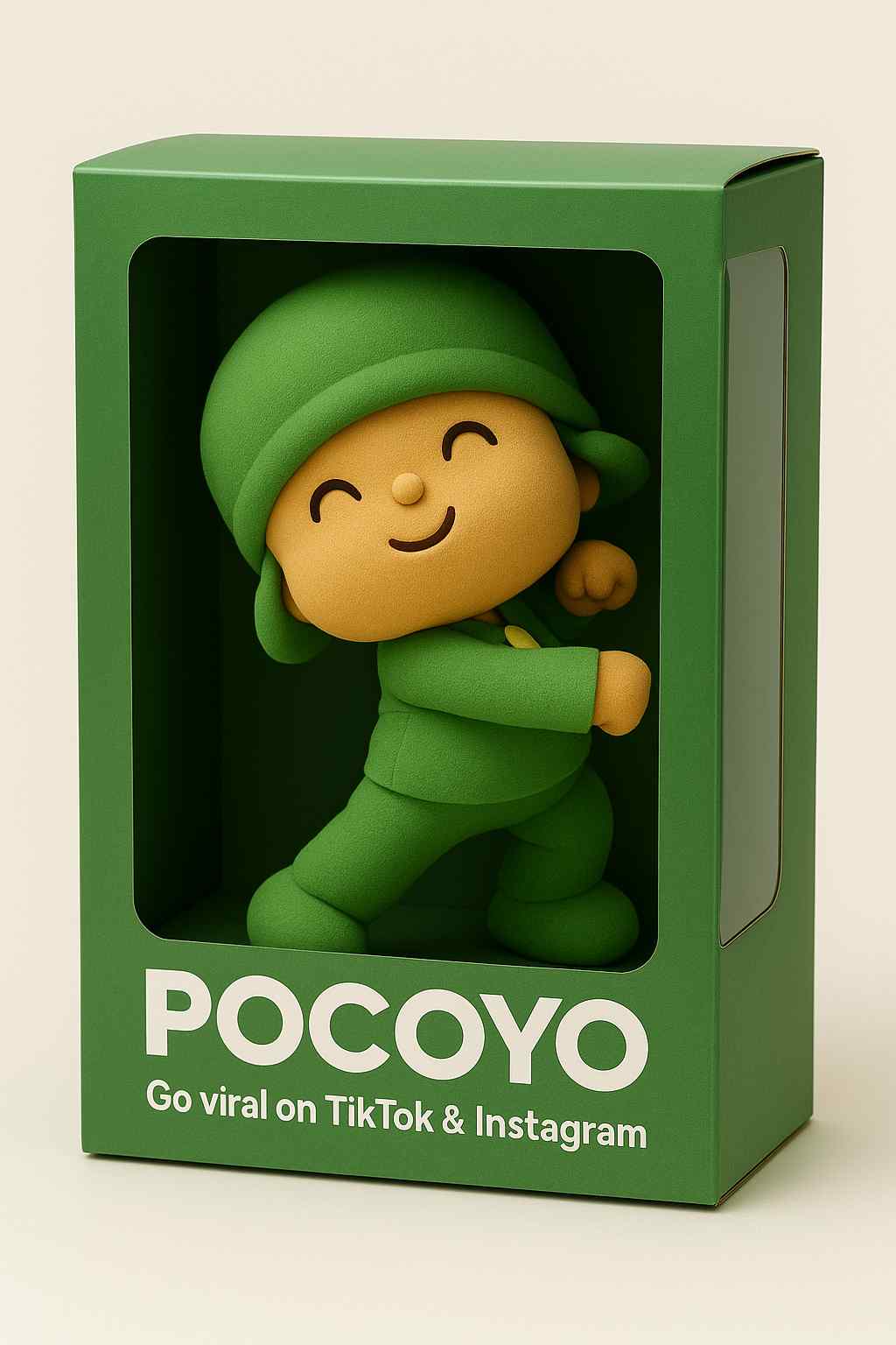 Pocoyo Dancing Boy Jump Pose Figure Doll