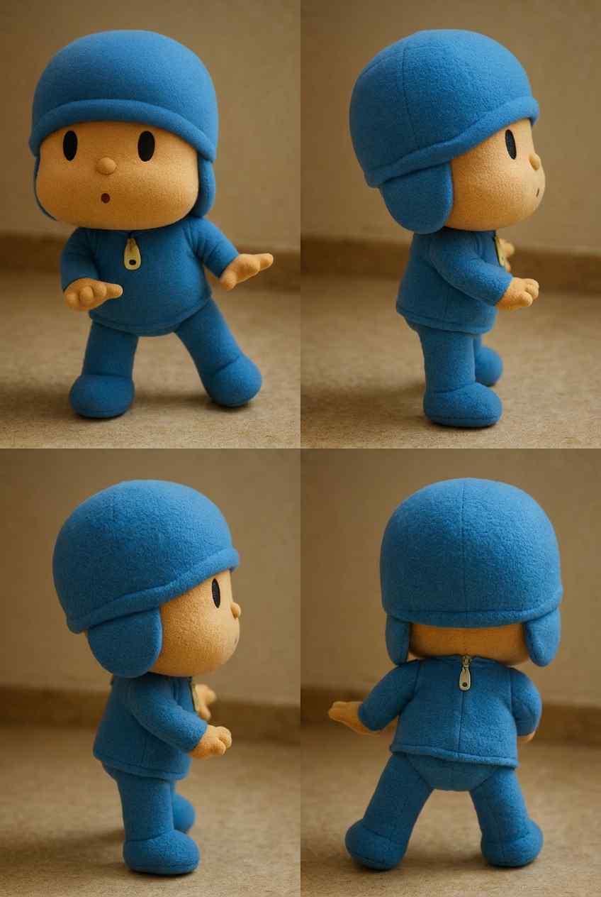 Pocoyo Surprised Pose Boy Doll